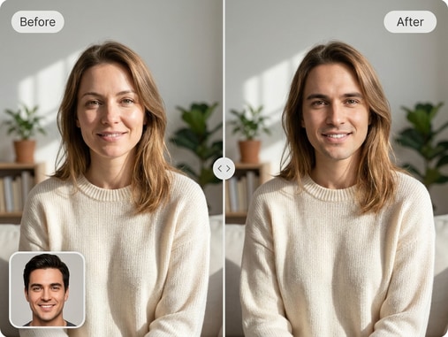 AI Deepfake Photo Maker preview for creative photo projects