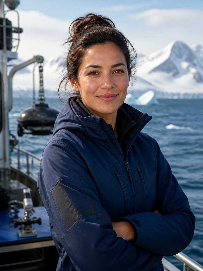AI dream job photo of an adult marine conservation lead with research-driven professional styling