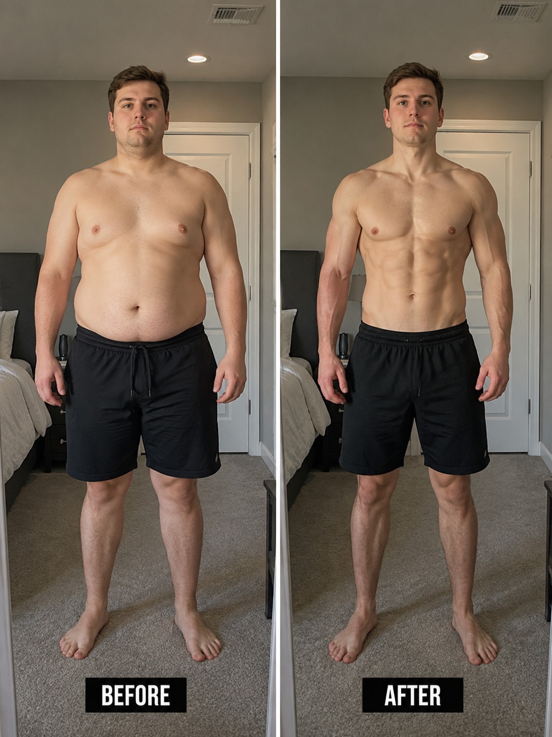 bedroom progress transformation