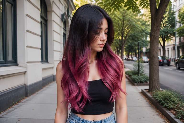 Two-Tone Hair Color hair color result