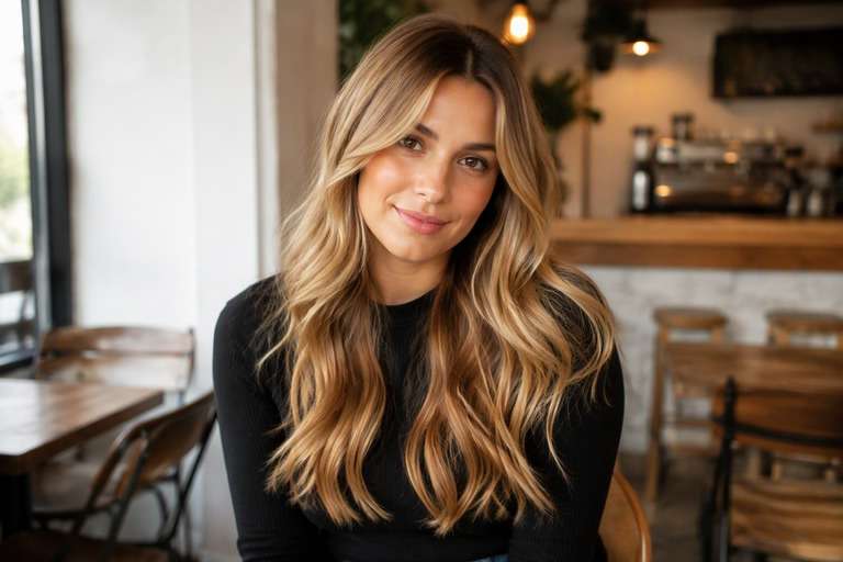 Bold Honey Blonde hair color result
