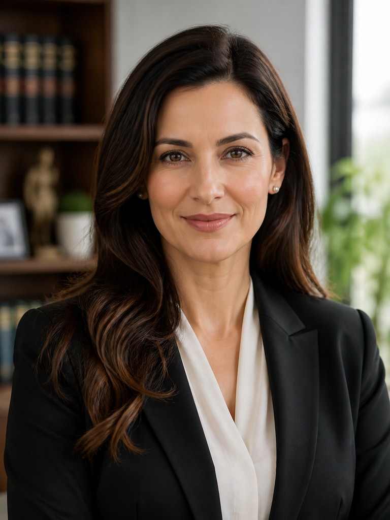 AI lawyer headshot of an estate planning attorney for a website profile and client-facing materials