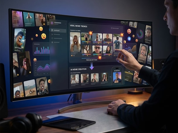 AI meme trend analytics dashboard