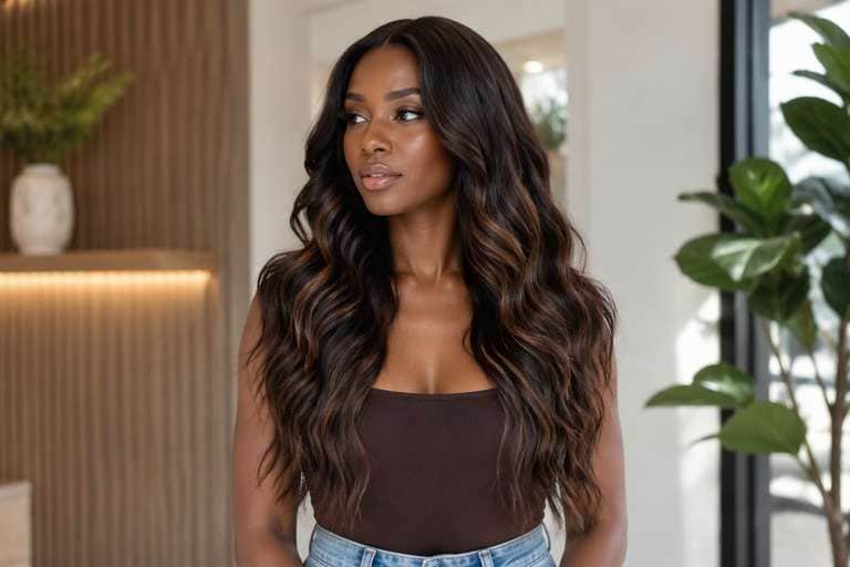 Chocolate Mocha Balayage hair color result