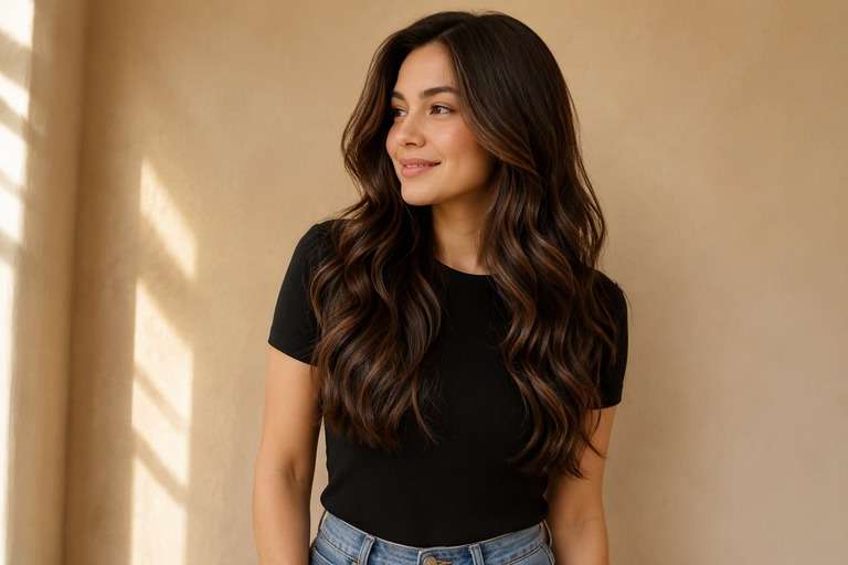 Subtle Brunette Lift hair color result