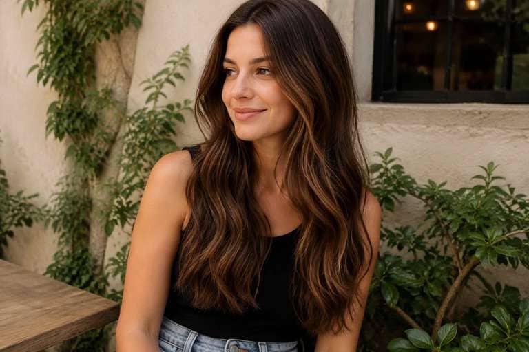 Warm Mocha Ribbon hair color result
