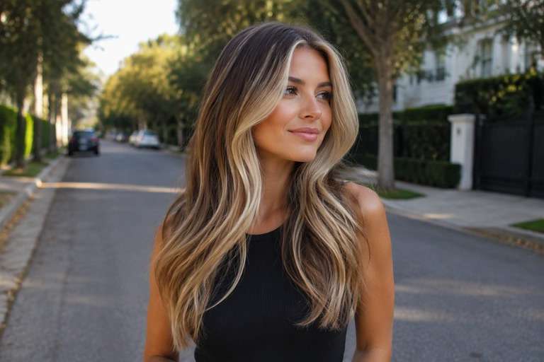 Thin Blonde Face Frame hair color result