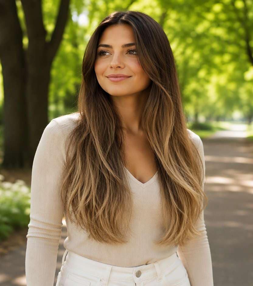 Ombre after hair color