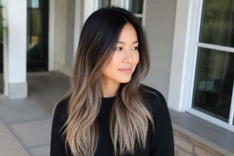 Bold Ombre hair color result