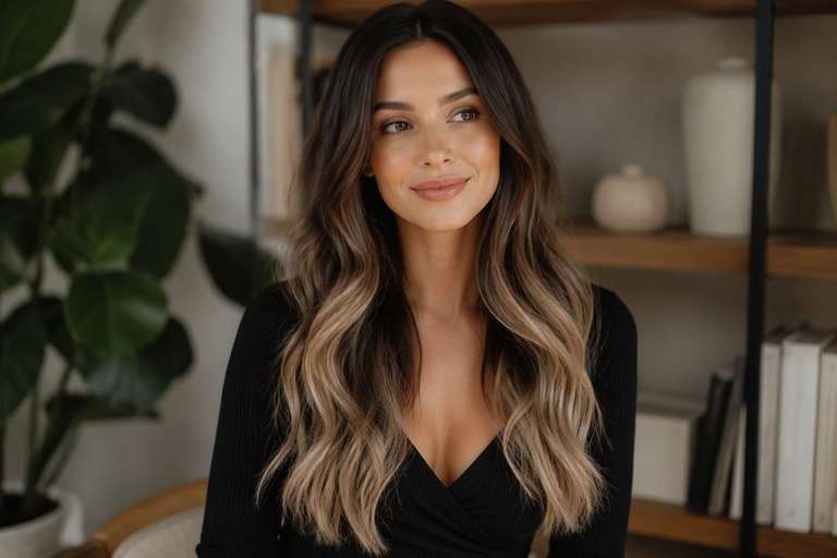 Subtle Ombre hair color result