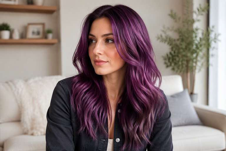 Smoky Mauve hair color result