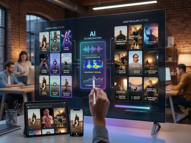 AI analysis of viral video elements