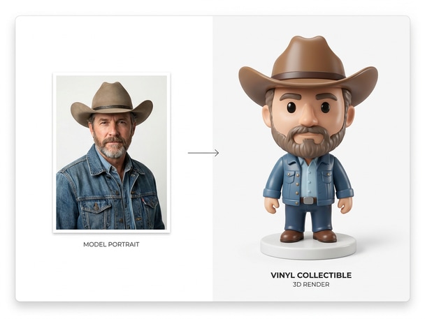 ai vinyl toy generator example