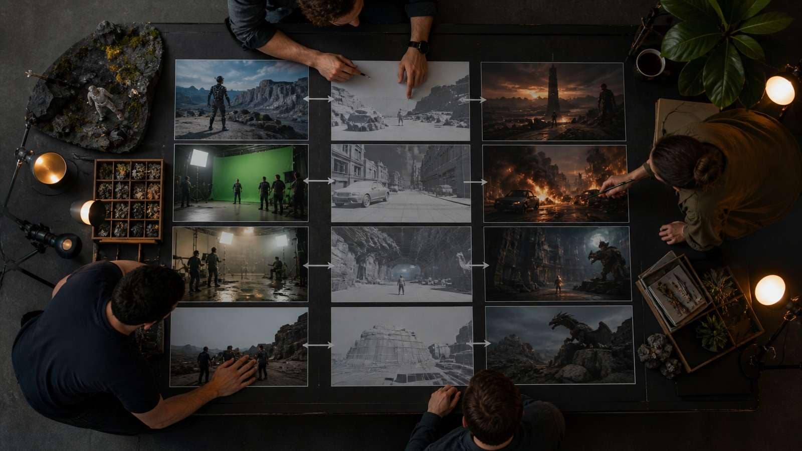 A Practical Hybrid AI VFX Workflow visual example for AI vs VFX