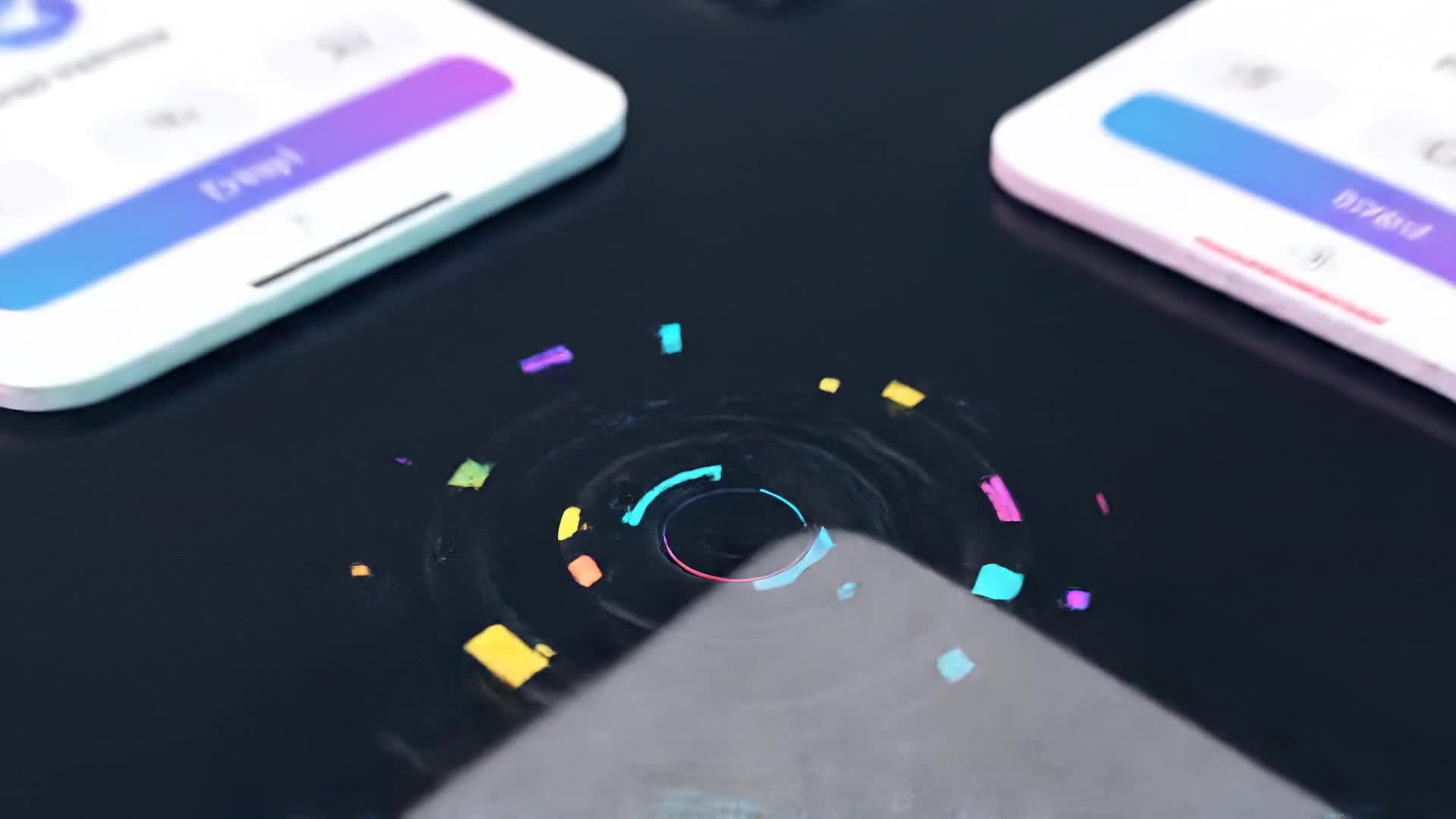App interface animation created from static images