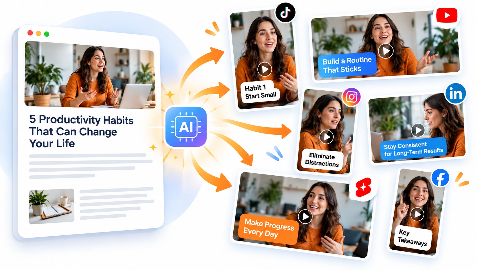Repurpose Article Insights for Social Video