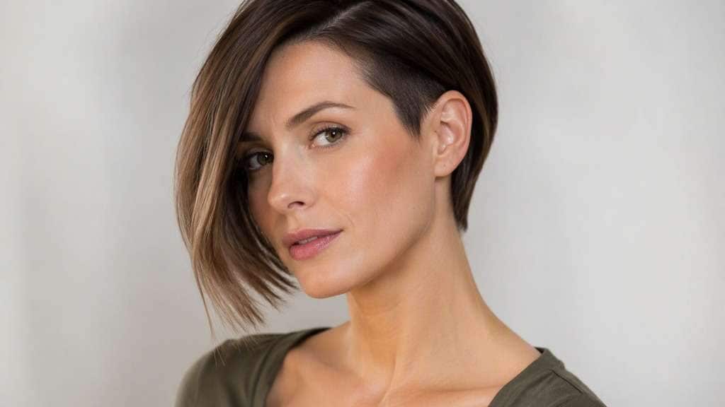 Ear Tuck Asymmetrical Bob