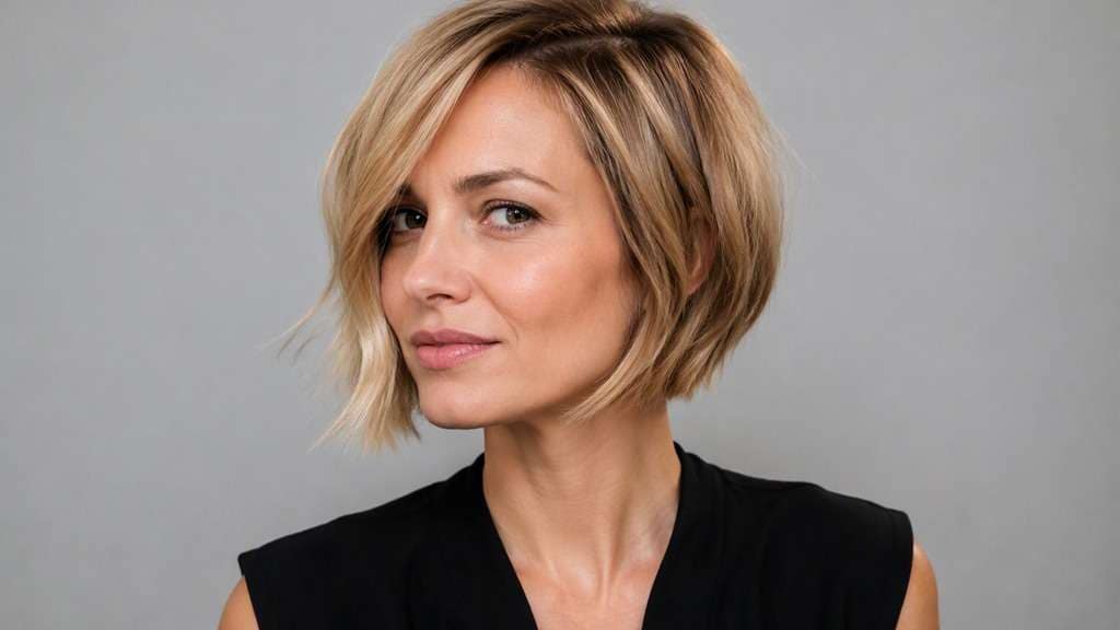 Soft A Line Asymmetrical Bob