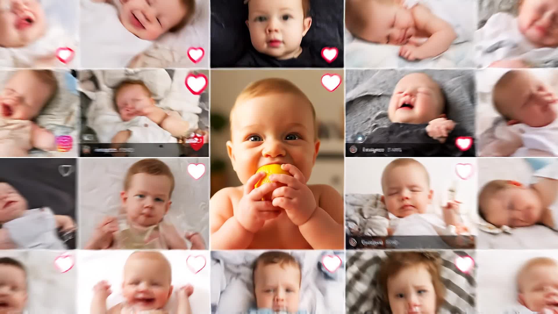AI-generated baby photo animation sample
