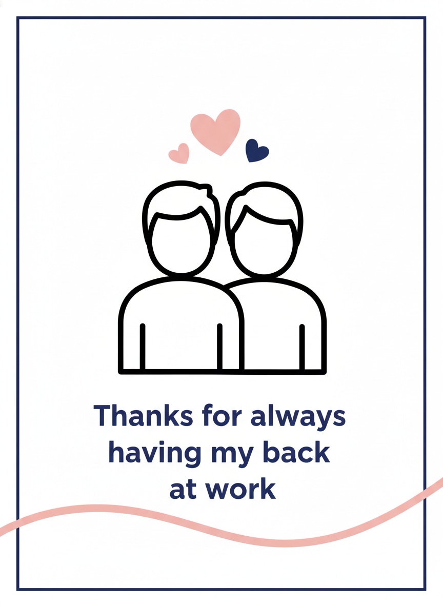 Back To Back Coworkers Card