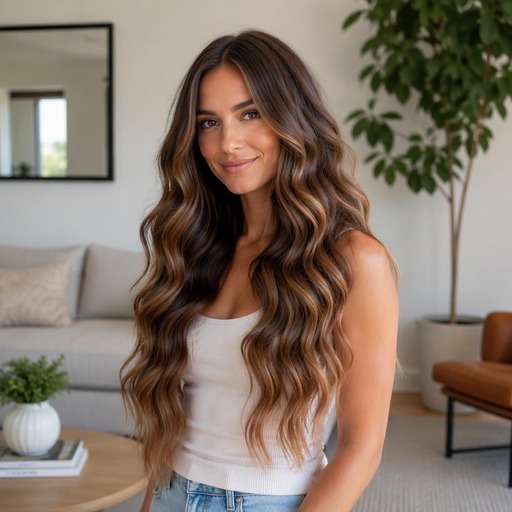 Long Mermaid Waves hairstyle photo preview