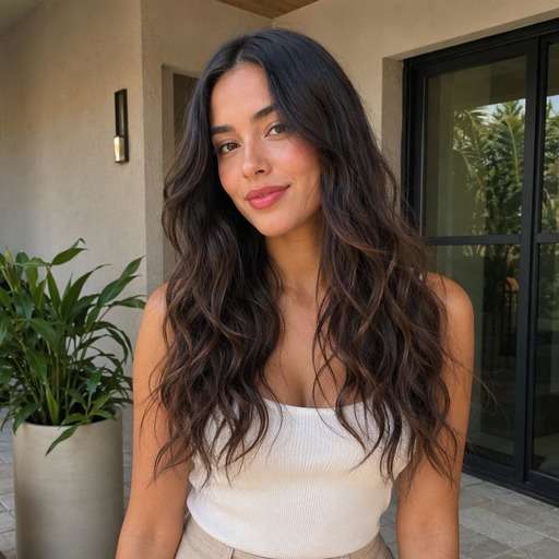 Airy Low-Frizz Waves hairstyle photo preview