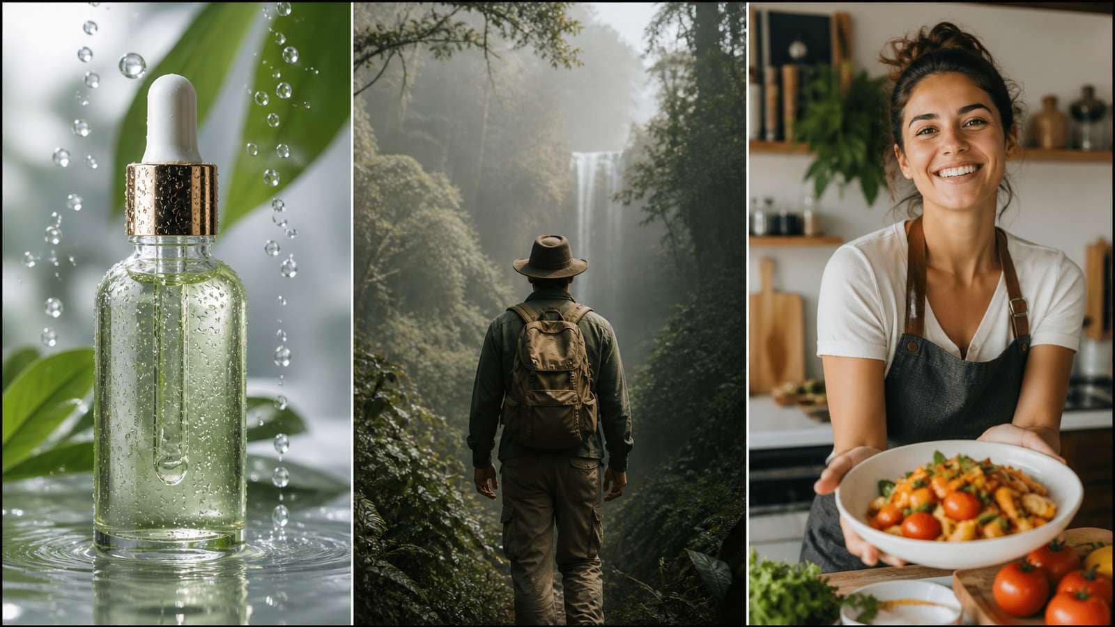 Three polished beginner AI video projects including a product clip, cinematic scene, and social video