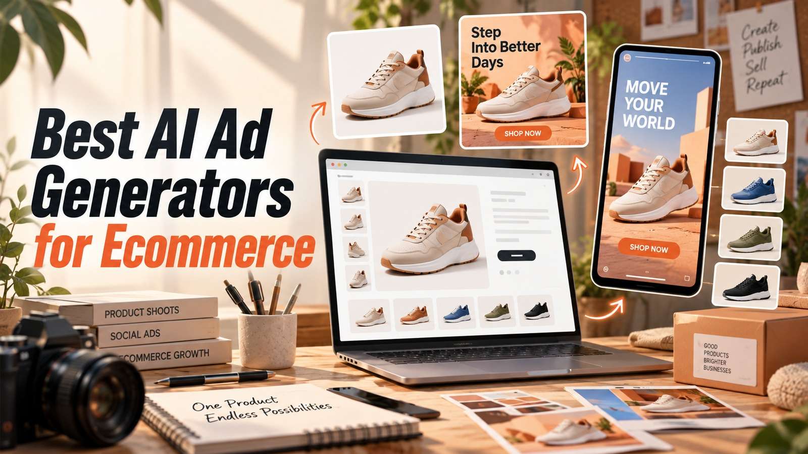 Los mejores generadores de anuncios con IA para ecommerce