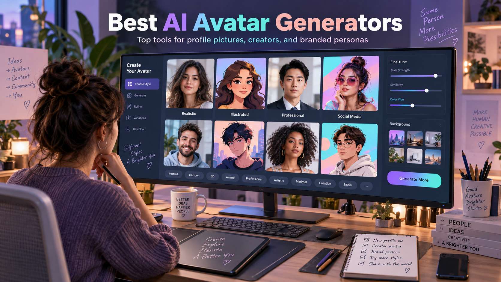 7 AI Avatar Generators for Realistic Profiles, Stylized Characters, and Video