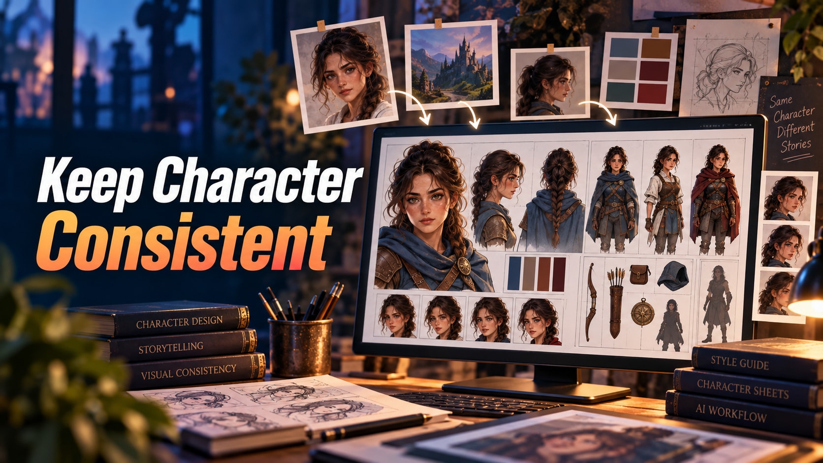 Best AI Character Generators for Keeping the Same Face, Outfit, and Identity