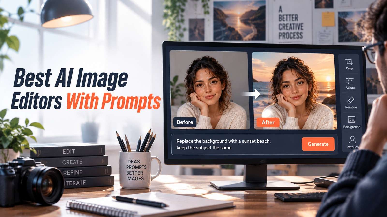 Los mejores editores de Imagen de IA con prompts para fotos fiables