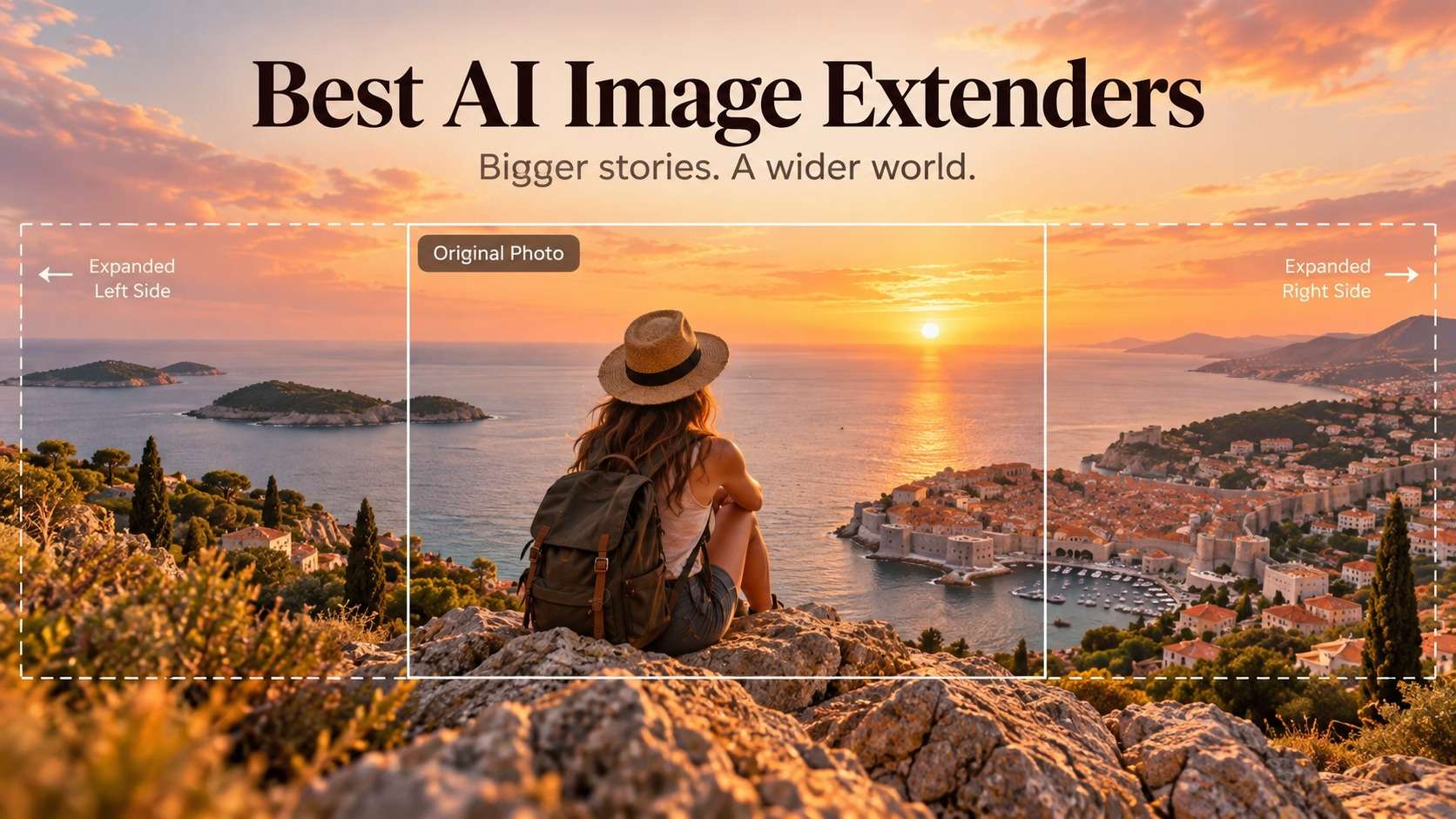 Best AI Image Extenders for Uncropping Photos, Ads, and Product Images