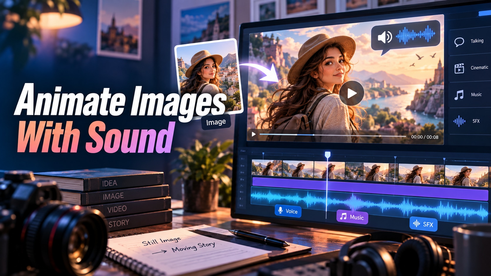Best AI Image-to-Video Generators With Sound for Talking, Cinematic, and Social Clips
