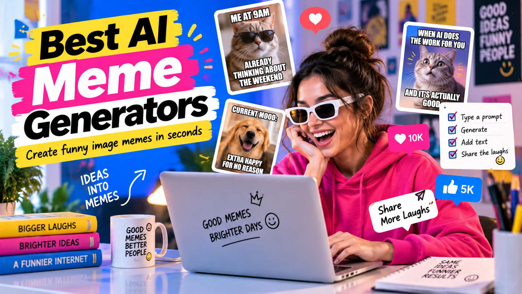 7 AI Meme Generators That Turn Ideas Into Shareable Jokes
