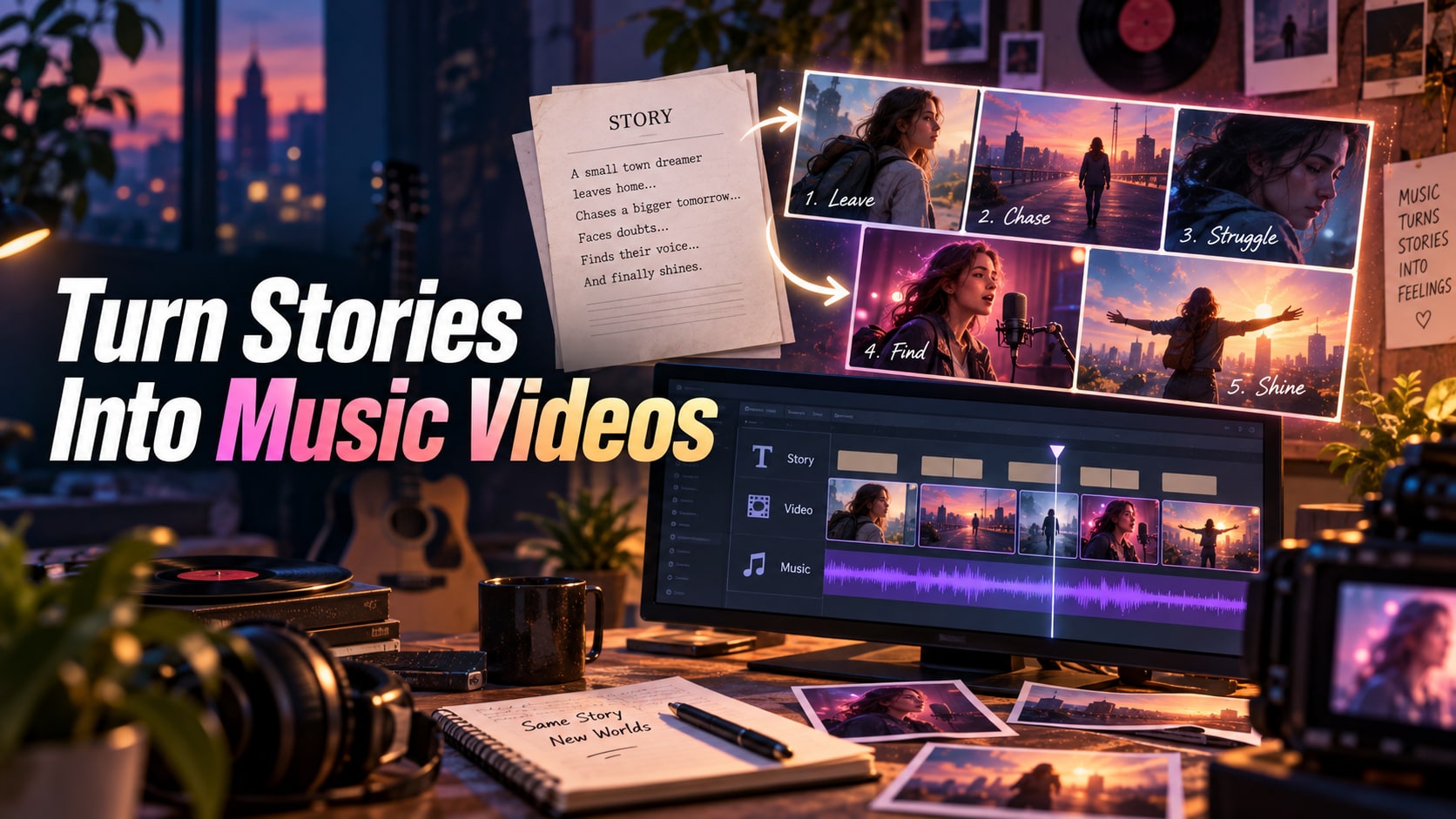 Best AI Story-to-Music-Video Generators for Songs That Need a Plot