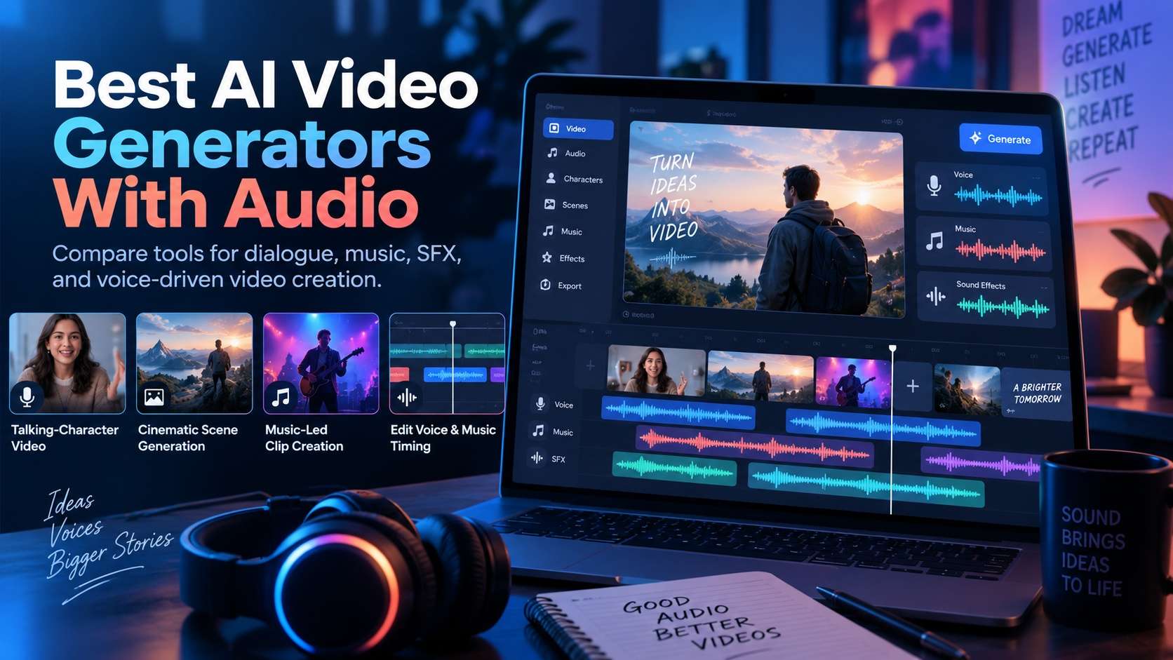 Best AI Video Generators With Sound for Complete Audio-Visual Creation