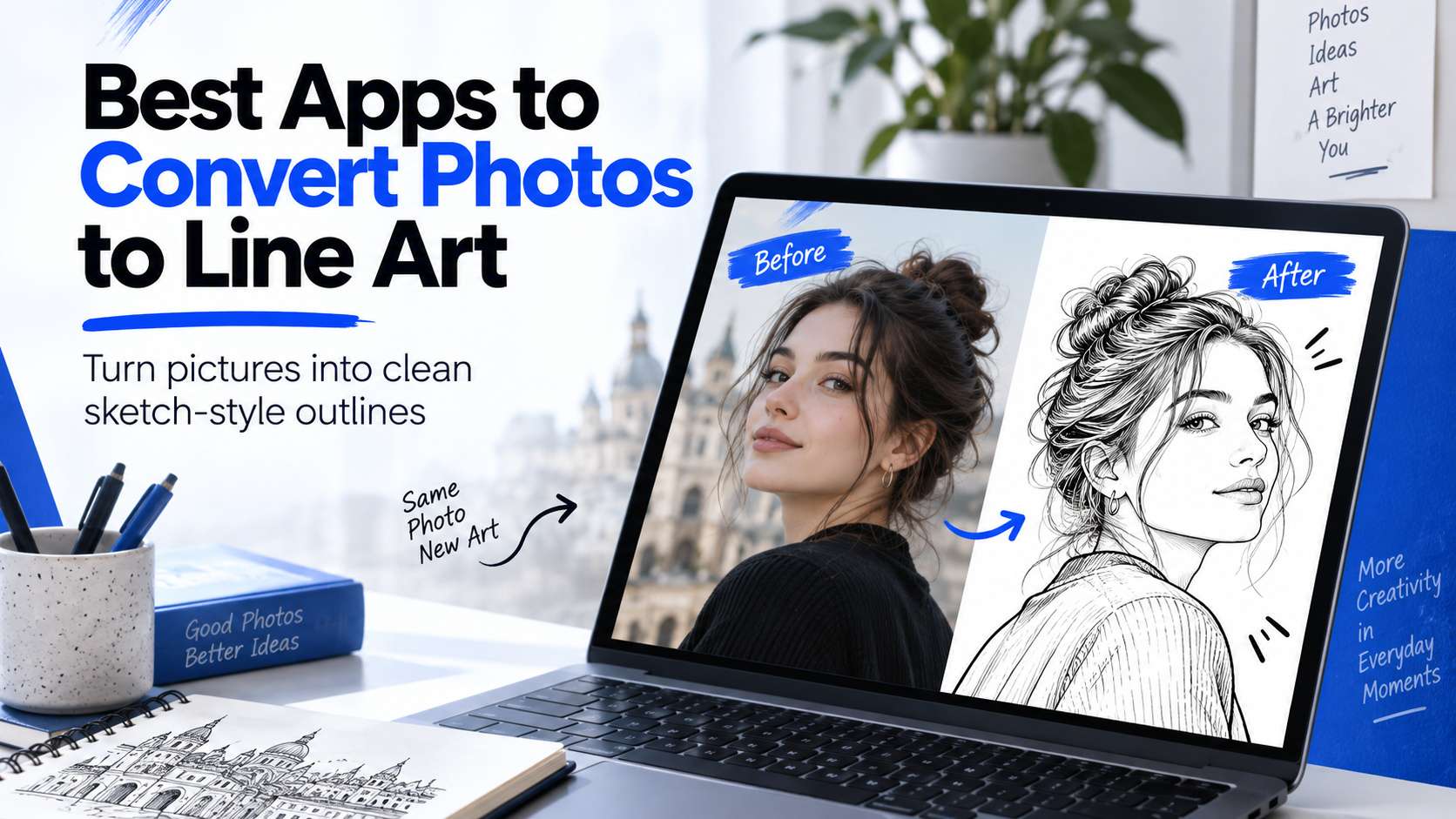 7 Photo-to-Line-Art Apps for Portraits, Products, Pets, and Sketch References