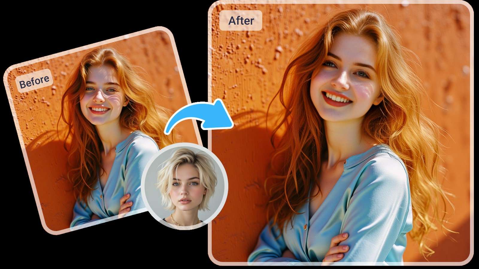 Current English Vidnoz face swap interface with photo, video, and multiple face swap tabs