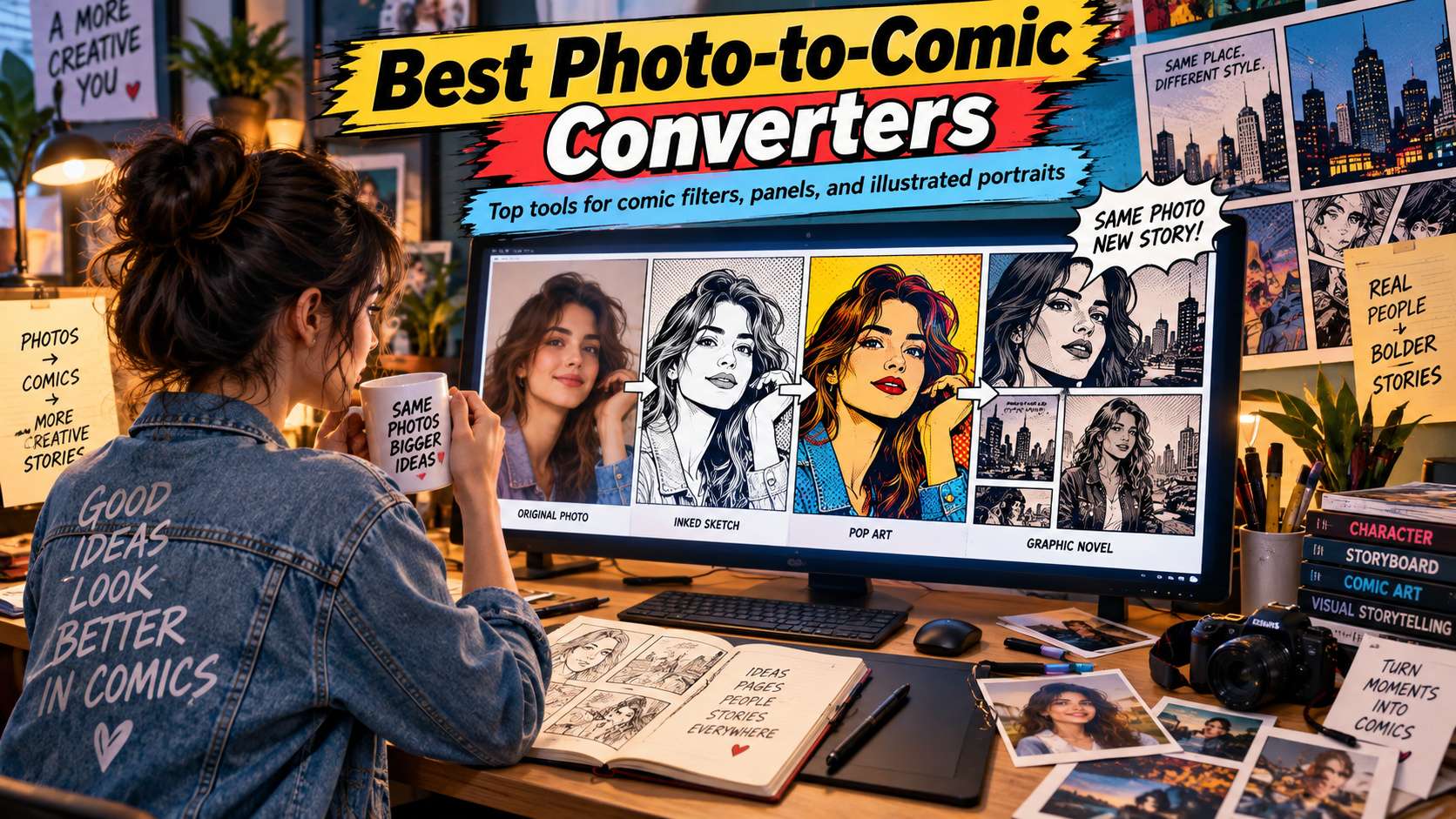 7 Photo-to-Comic Tools for Superhero, Graphic-Novel, Manga, and Social Looks