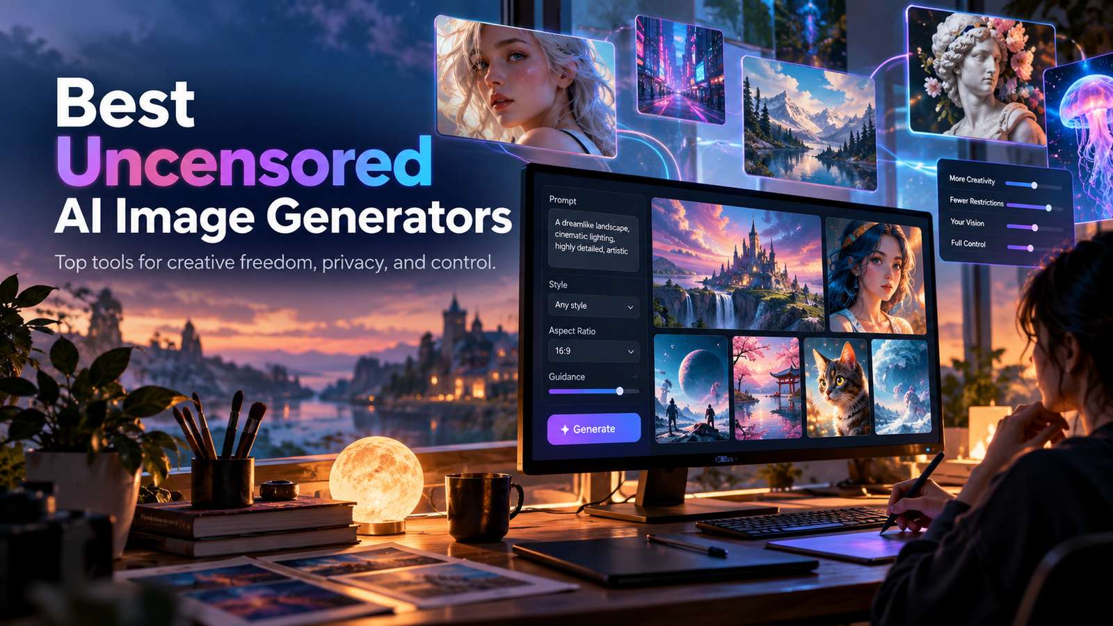 Best Uncensored AI Image Generators: 7 Tools for More Creative Control in 2026