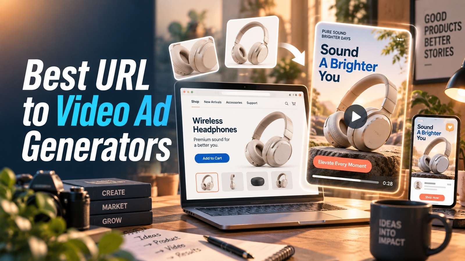 Mejores generadores de anuncios en video a partir de URL de producto