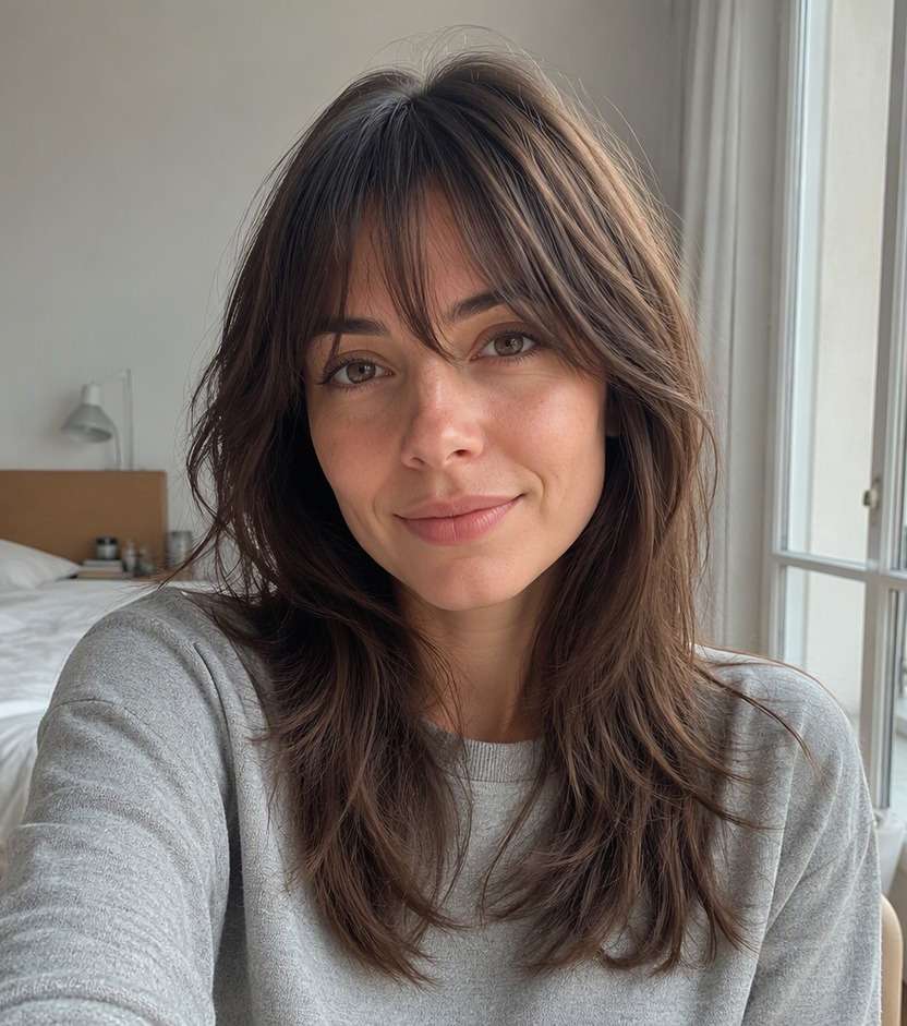 Light French Girl Bangs