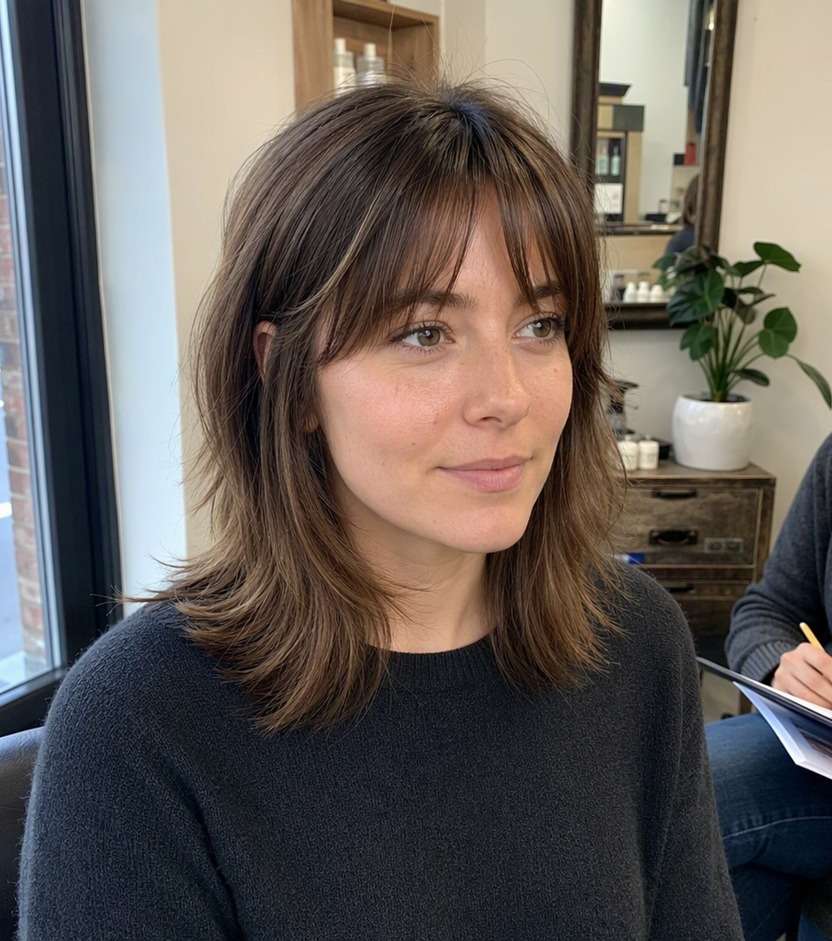 Slightly Center Parted Birkin