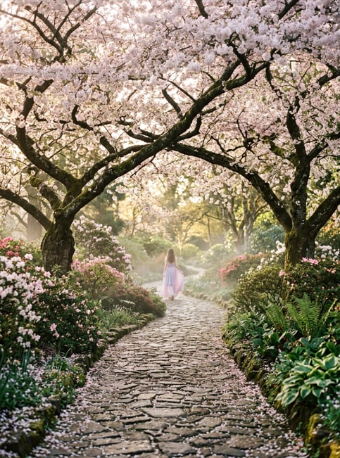 Blooming Garden Pathway 6