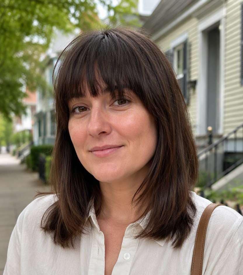 Long Lash Skimming Bangs