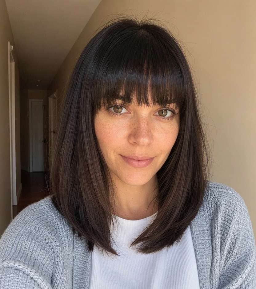 Soft Corner Blunt Bangs