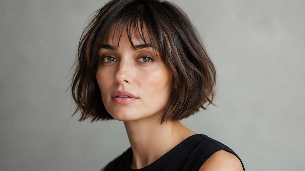 French Bob with Wispy Fringe