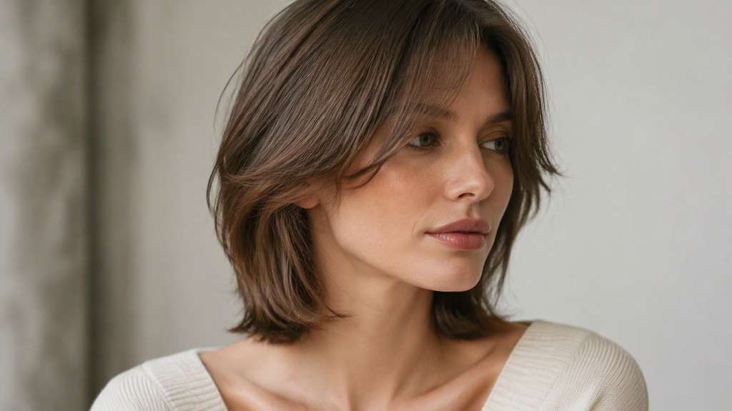 Layered Bob with Long Fringe