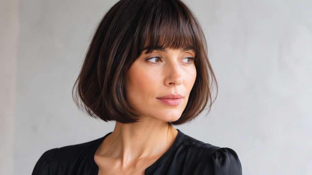 Rounded Bob with Soft Bangs
