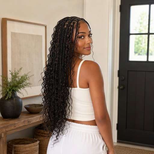 Small-Part Bohemian Braids hairstyle photo preview